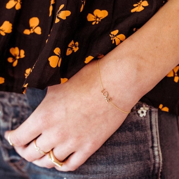 Maya Brenner Love Bracelet 14K Gold - Picture 3 of 5